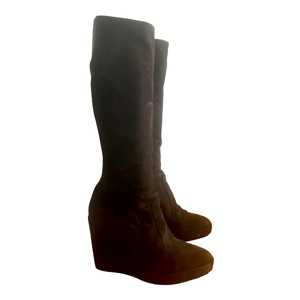 Barney’s Co-Op Suede Platform Wedge Boots